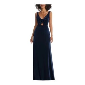 Lovely Twist Front Cutout Velvet Maxi Dress NWT